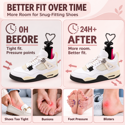 Agesis Shoe Stretcher Women, Boot Stretchers 4-Way Shoe Tree Adjustable Widener Expander Unisex Boots Stretcher Wide Feet (Small, Rose,2pcs)