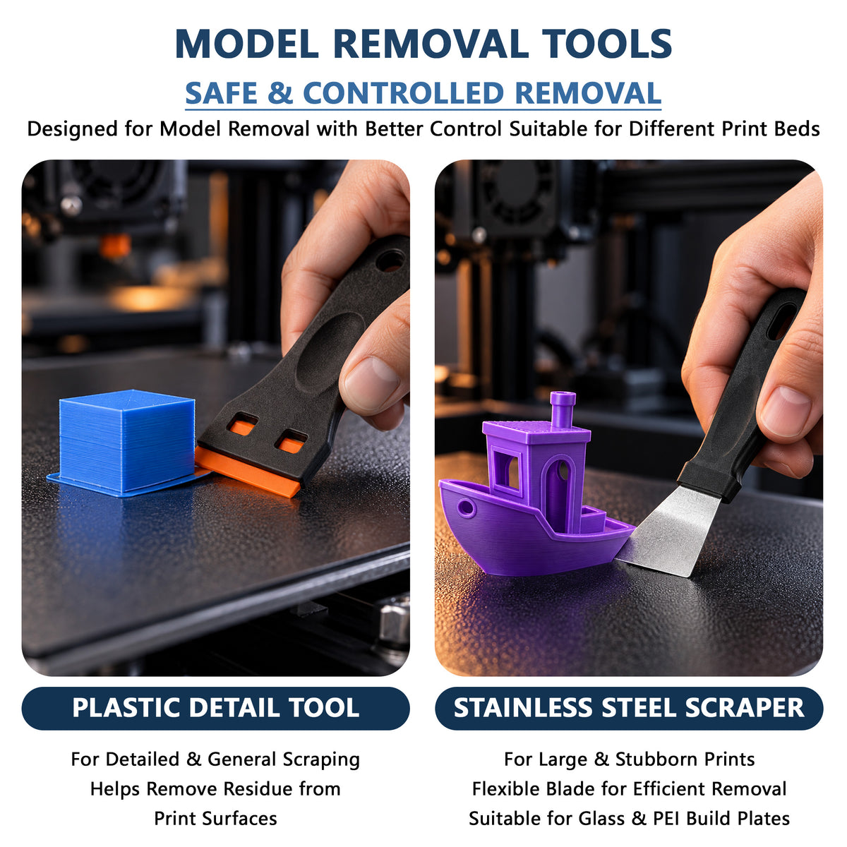 Agesis 3D Printer Tools Kit, 46PCS 3D Printer Accessories for FDM SLA Machines, Nozzle Cleaning Needles, Scraper, Deburring Tool, Files & Brushes