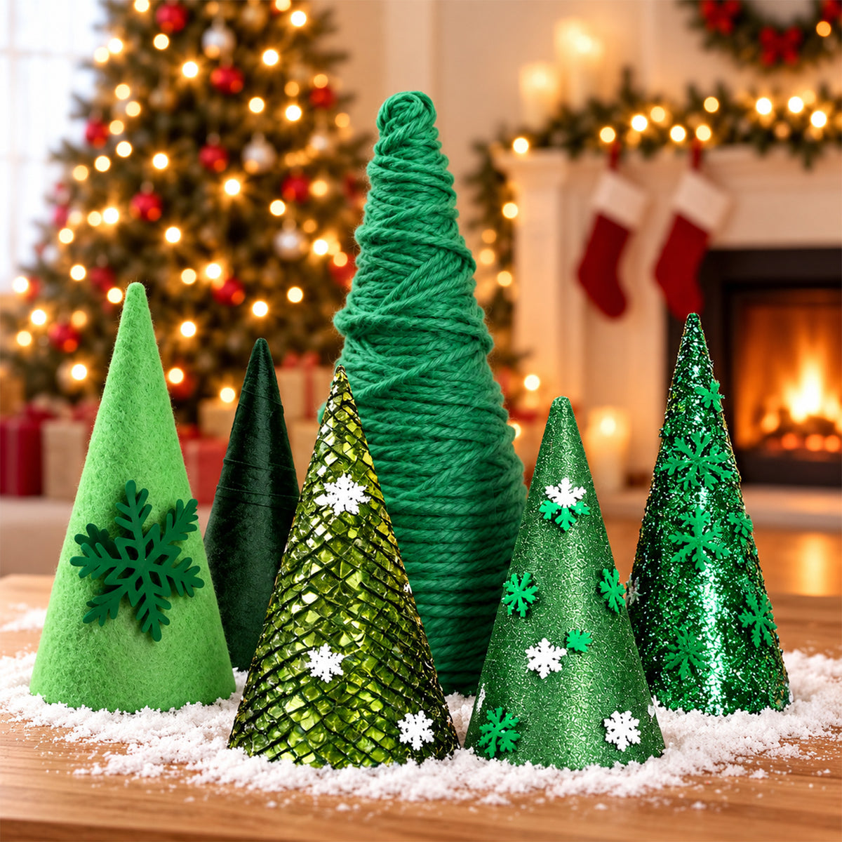 Agesis 14 pack Foam Cones for Crafts, 5 Size White Polystyrene Foam Tree Cones 9.8, 7.9, 5.6, 4.7, 3.1 inch Tall for Diy Art Projects, Christmas Trees, Gnomes, Holiday Decorations