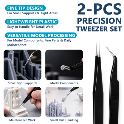 Agesis 3D Printer Tools Kit, 46PCS 3D Printer Accessories for FDM SLA Machines, Nozzle Cleaning Needles, Scraper, Deburring Tool, Files & Brushes