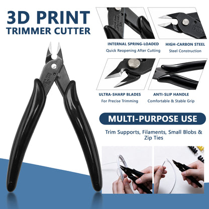 Agesis 3D Printer Tools Kit, 46PCS 3D Printer Accessories for FDM SLA Machines, Nozzle Cleaning Needles, Scraper, Deburring Tool, Files & Brushes